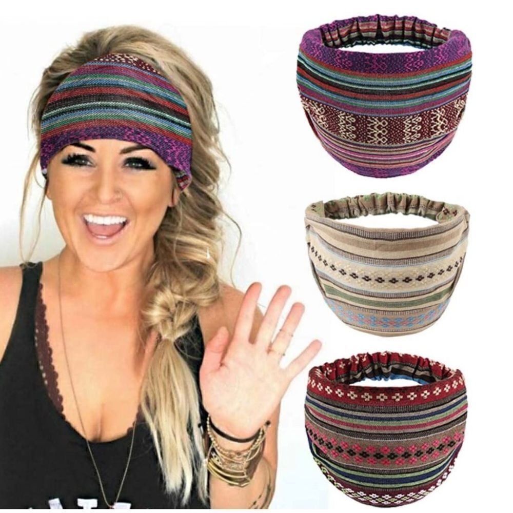 Summer Wide Headbands 3 pack